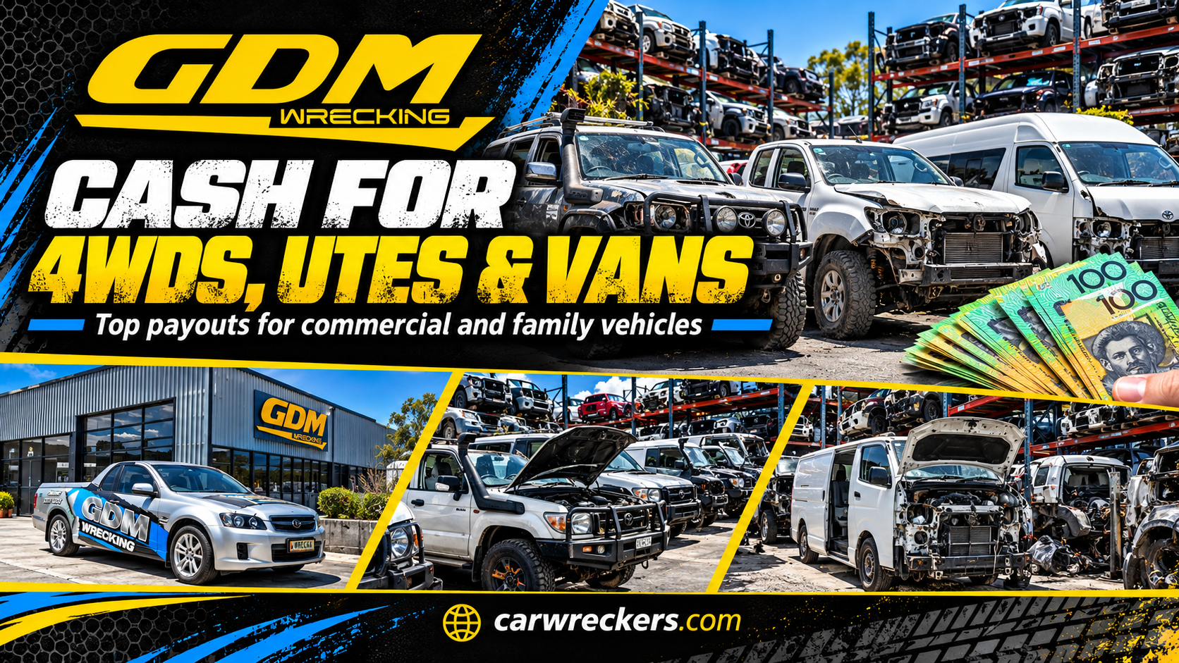 Used Ford Ranger parts available at GDM Wrecking in Brisbane