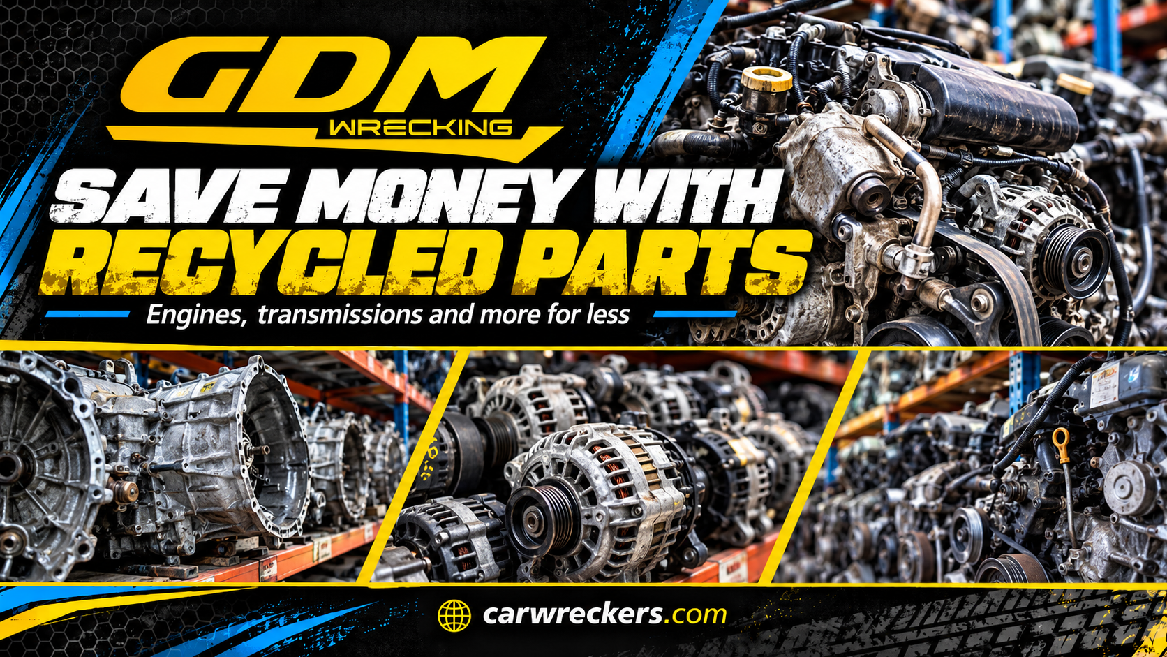 Used Ford engines and transmissions available at GDM Wrecking in Brisbane